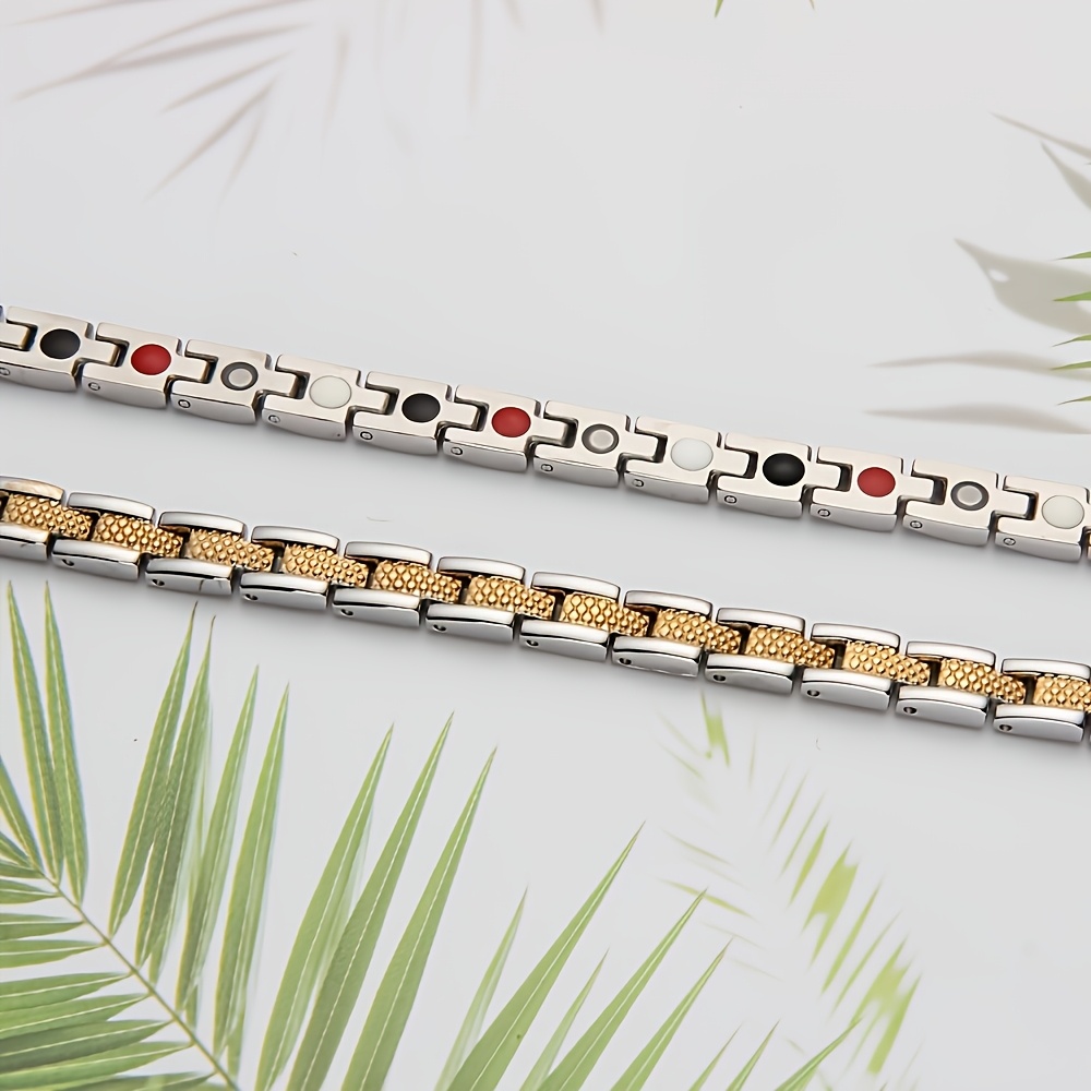 Women's Stainless Steel Magnetic Bracelet, Adjustable Gift